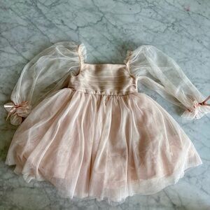 Habitual Cream Sheer Sleeve Top